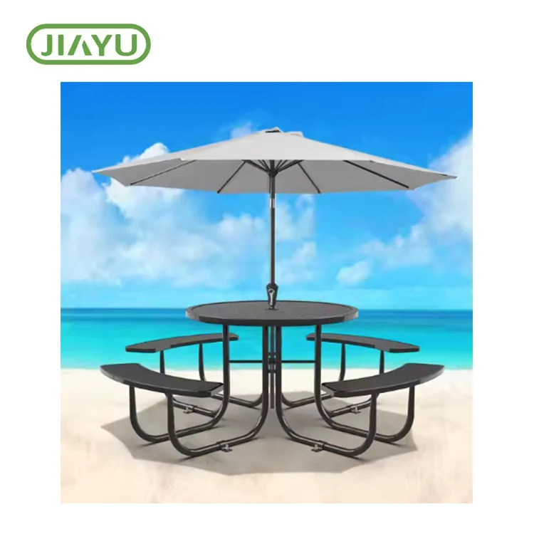 געשעפט שטאָל מעש פּיקניק טיש